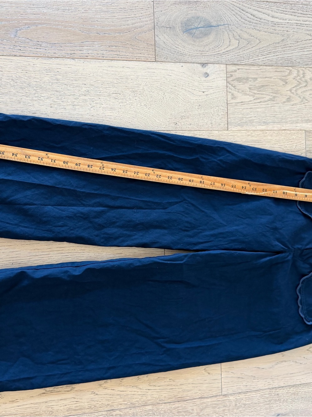 Maeve Colette Scallop High-Rise Wide-Leg Pants in Magic Fabric Size 29 - Picture 4 of 8